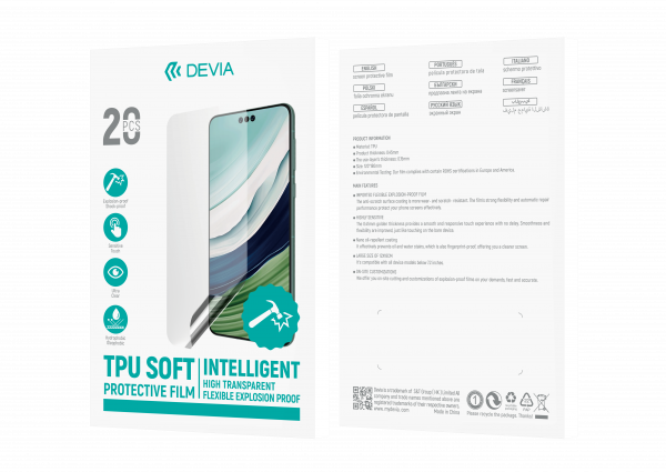 Film avant de protection souple intelligent en Tpu (50 pièces)