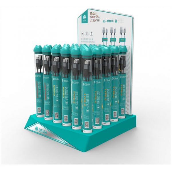 Ensemble de câbles de la série Bubble Fish (10 X Micro USB, 10 X Lightning et 10 X Type-C)