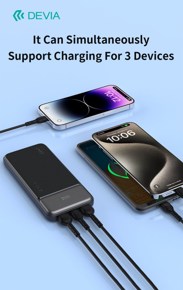 Batterie externe entièrement compatible Smart Series 22,5 W avec affichage numérique (10 000 mAh) – Image 7