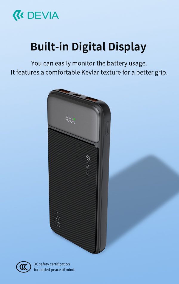 Batterie externe entièrement compatible Smart Series 22,5 W avec affichage numérique (10 000 mAh) – Image 4