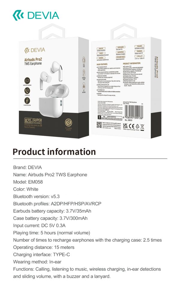 Devia Airbuds Pro2